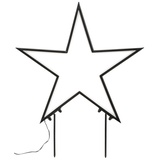 BONETTI LED Stern »Weihnachtsstern«, 240 flammig-flammig, aus Kunststoff und Metall, Weihnachtsdeko aussen, schwarz