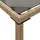 vidaXL Gartentisch mit Glasplatte 117,1 x 58,9 x 11,3 cm Beige