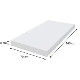 VitaliSpa Kindermatratze, 140 x 70 cm, Weiß