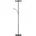 Stehleuchte 2-flammig Stehlampe Deckenfluter Lesearm separat stufenlos dimmbar Tastdimmer Abdeckglas matt Chromfarben Höhe 180cm