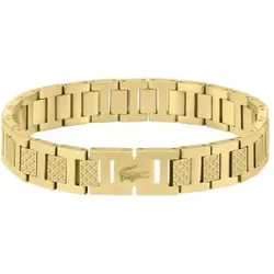 Lacoste für Herren. 2040120 Armband Metropole goldplattiert (OSFA), Lässig, Rostfreier Stahl