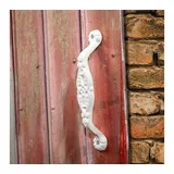 Antikas Möbelbeschlag Möbelgriff, weiß, Blumen Ornamente, für Schranktüren, Türgriffe