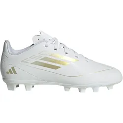 adidas F50 Club FxG Fußballschuhe Kinder IF1381 - cloud white/gold met./cloud white 38