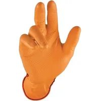 Stronghand Einweghandschuh Grip Orange Gr.10 orange Nitril