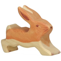 Holztiger Tierfigur HOLZTIGER Hase aus Holz - klein, laufend