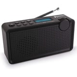 [ Test 2X GUT *] Anadol ADX-P1 DAB DAB+ Radio für UKW FM fähig, Radio tragbar - Kofferradio Stereo mit Akku - Digital Radio mit LCD-Display und 20 Senderspeicherplätze, Kopfhöreranschluss - schwarz