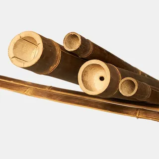 BambusBASIS Bambusrohr Dunkel (Wulung), 1000 mm, 6-8 cm