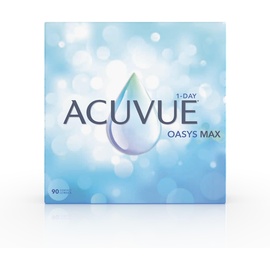 Acuvue OASYS MAX 1-Day Tageslinsen – Helfen dabei, das Gefühl von müden und trockenen Augen zu reduzieren – Tageskontaktlinsen mit -4.75 dpt und BC 8.5 – UV Schutz und angenehmes Tragegefühl