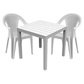 Mojawo Bistrogarnitur 3-tlg. Weiß