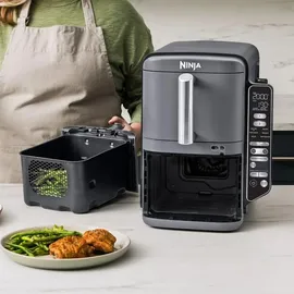 Ninja Double Stack XL SL451EU 9,5 l grau mit Smart Cook System