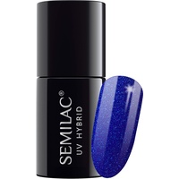 Semilac UV Nagellack 087 Glitter Indigo 7ml Kollektion Ocean Dream