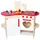 warenhandel könig Kinderküche aus Holz Spielküche Kochen Kinder Spielzeug Holzküche weiß rot Herz
