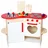 warenhandel könig Kinderküche aus Holz Spielküche Kochen Kinder Spielzeug Holzküche weiß rot Herz
