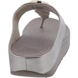 FitFlop Halo Bead-Circle Metallic Toe-Post Sandals Metallic Light Beige, 40 EU