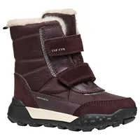 GEOX TREKKYUP Girl B AB Ankle Boot, DK Burgundy,
