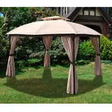 Garden Pleasure Pavillon Pires 3 x 3,6 x 2,7 m beige