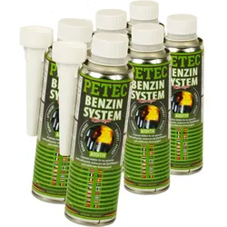 6x 300ml Petec Benzinsystemreiniger Reiniger System Pflege Additiv Kraftstoff: Petec 80750