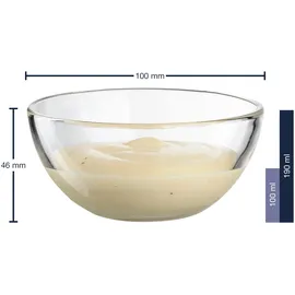 LEONARDO Cucina 6-tlg. Transparent/Weiß 10 cm