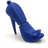 Onwomania Pumps High Heel Schuh in Blau Funny USB Stick 64 GB USB 2.0 Speicherstick USB-Datenträger