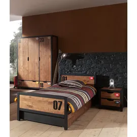 Vipack Kleiderschrank Alex 3-türig braun