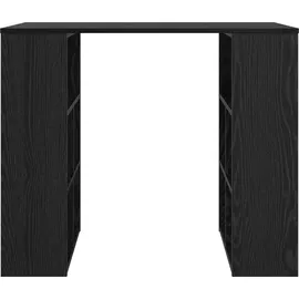 vidaXL Schreibtisch Schwarz Eichen-Optik 90 x 50 x 75 cm Holzwerkstoff