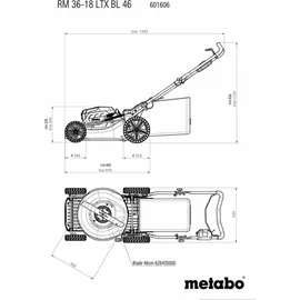 Metabo RM 36-18 LTX BL 46 ohne Akku