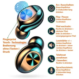 UC-Express® Bluetooth InEar Ohrhörer 11734 Schwarz