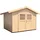 Weka Gartenhaus 122 3,00 x 2,95 m natur