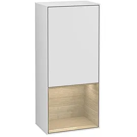 Villeroy & Boch Villeroy und Boch Finion Seitenschrank F550PCMT 41,8x93,6x27cm, rechts, Regal unten Oak Veneer, White matt lacquer