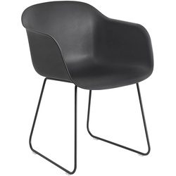 Muuto - Fiber Armchair Sled Base, schwarz
