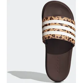 adidas Platform Adilette Damen Shadow Brown/Footwear White/Magic Beige 39 1/3