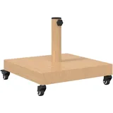 vidaXL Schirmständer Helles Holz 45 x 45 x 31,5 cm Braun