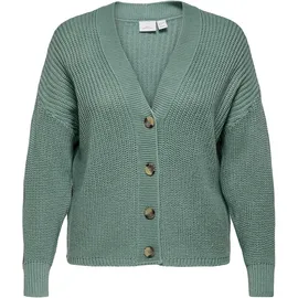 ONLY CARMAKOMA Carcarol Nice L/S Cardigan KNT Noos Grün S