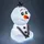 Paladone Squishy Glo Silikon-Leuchte Olaf 15 cm 0,5 W Multicolor