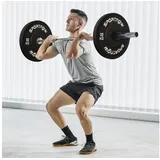 sportnow Hantelscheiben 2er-Set 20 kg Gummi schwarz