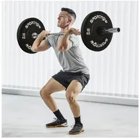 sportnow Hantelscheiben 2er-Set 20 kg Gummi schwarz