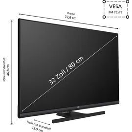 JVC LT-32VQF545A 32" QLED Full HD Android Smart TV