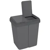 Ribelli Duo-Abfalleimer 25 l Anthrazit