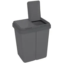 Ribelli Duo-Abfalleimer 25 l Anthrazit