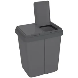 Ribelli Duo-Abfalleimer 25 l Anthrazit