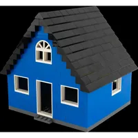 LEGO LEGO® MOC Rohbau Haus m. schwarzem Dach +