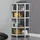Juskys Eckregal Metall 180 x 70 x 40 cm Silber