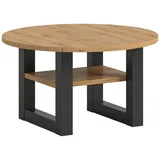 xonox.home Couchtisch (BHT 75x42x75 cm) - Schwarz