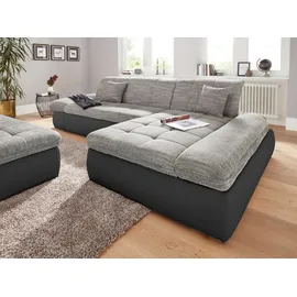 DOMO collection Ecksofa »PB Moric wahlweise mit Bettfunktion + Armteilverstellung, L-Form« im XXL-Format, B/T/H:300/172/80 cm, feine Steppung