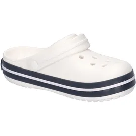 Crocs Crocband Clog Weiß/Marineblau, Größe 46, Weiß Marineblau, 29/30 EU