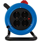 REV Ritter REV Kabeltrommel 15m Stahl Mini schwarz/türkis H05VV-F3G1,5