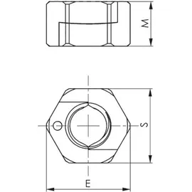 AMF TWINNUT-Mutter ohne Bund M12
