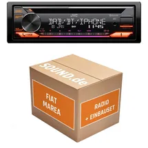 JUST SOUND best choice for caraudio Autoradio JVC KD-DB922BT für Fiat Marea | Bluetooth Telefonieren Audiostreaming