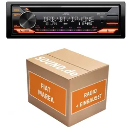 JUST SOUND best choice for caraudio Autoradio JVC KD-DB922BT für Fiat Marea | Bluetooth Telefonieren Audiostreaming