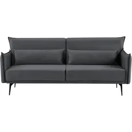 INOSIGN »TULARE, 204 cm, klappbarer 3-Sitzer mit verstellbarer Rückenlehne,« Schlaffunktion, Velvet-Samtvelours u. Webstoff